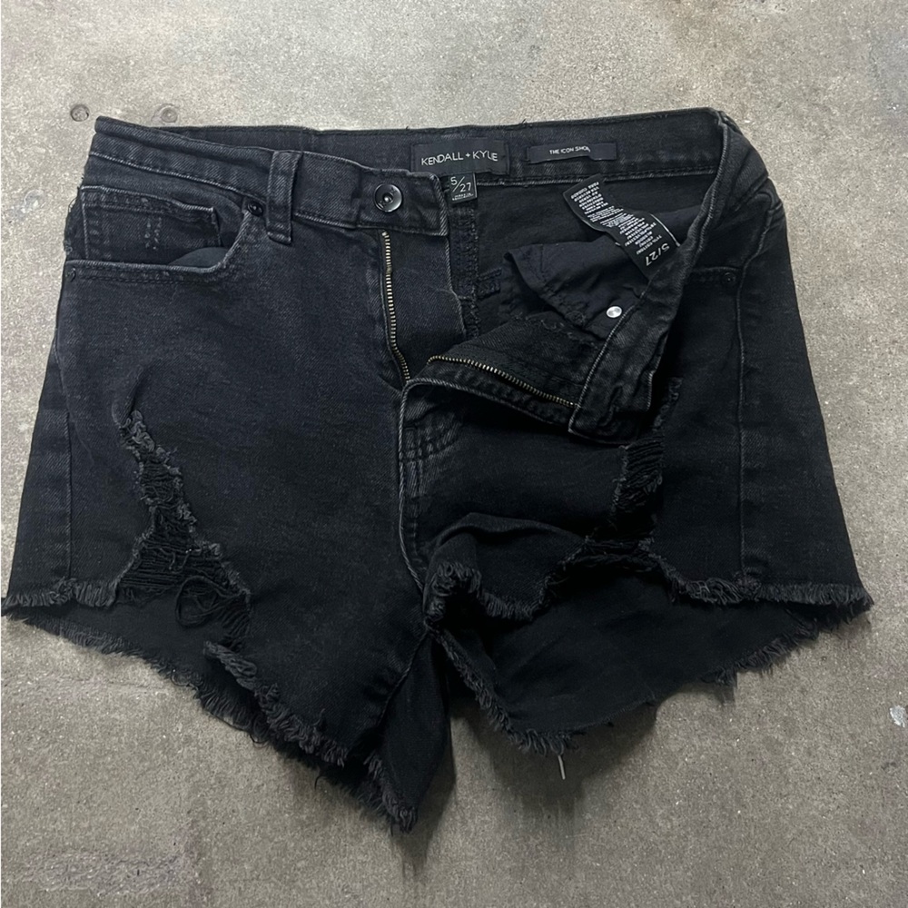 Kendall & Kylie Black Denim Shorts